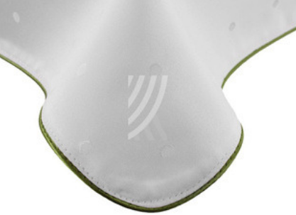 Obrus Kropka Biały Wypustka Zielona 048