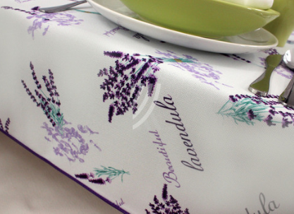 Obrus Lawenda W17 Lamówka Fiolet
