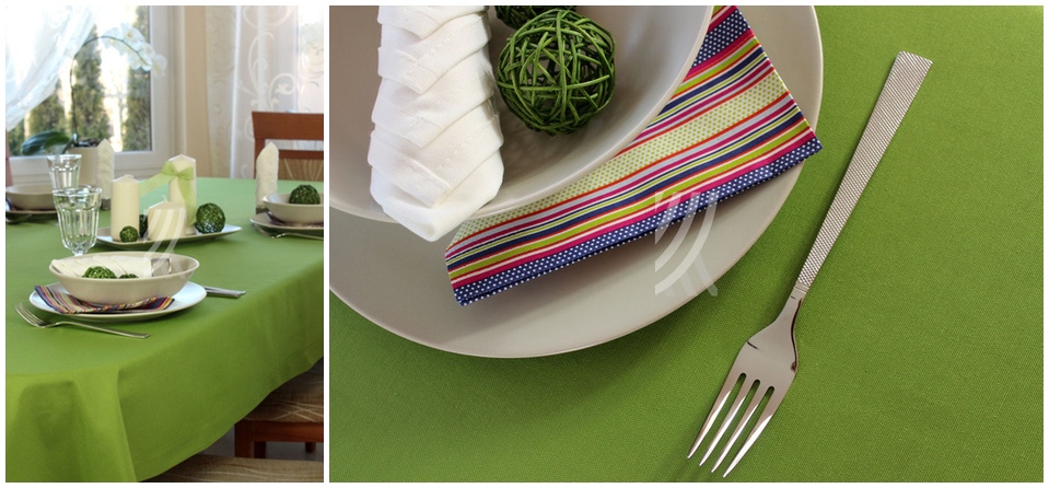 Zielony obrus Kraina Obrusów