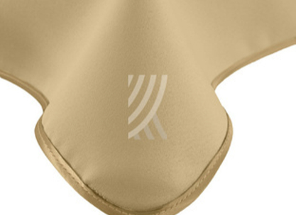 Obrus Gładki Krem II Lamówka Złota 163